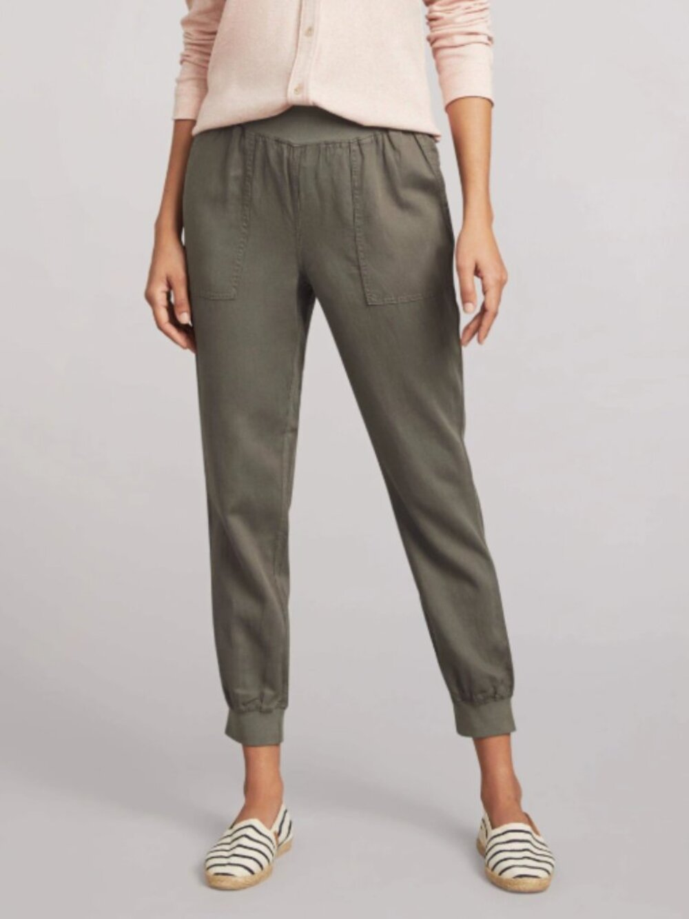 Faherty Arlie Day Pant Jogger Surplus Green Small